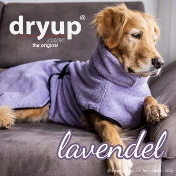 „Dryup Cape“ Trockencape - Hundebademantel lavendel